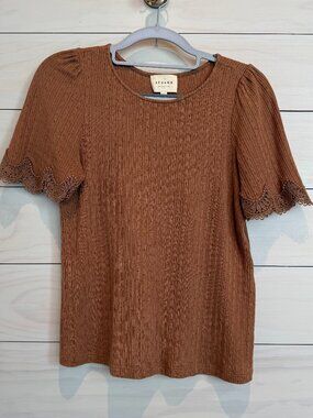 Sezane Cléa T-shirt Coffee - Size S